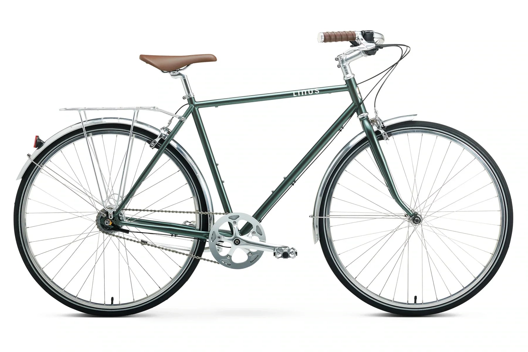 Linus Roadster 7i Heritage City Bike Green Meteor Noru Xplr